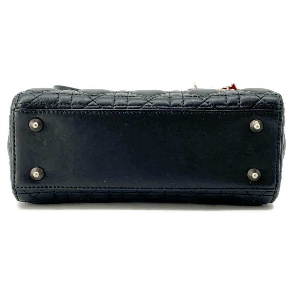 Dior MY ABCDIOR Lady Dior Cannage 2WAYBag BlackM0538ONGH Lambskin Size Small