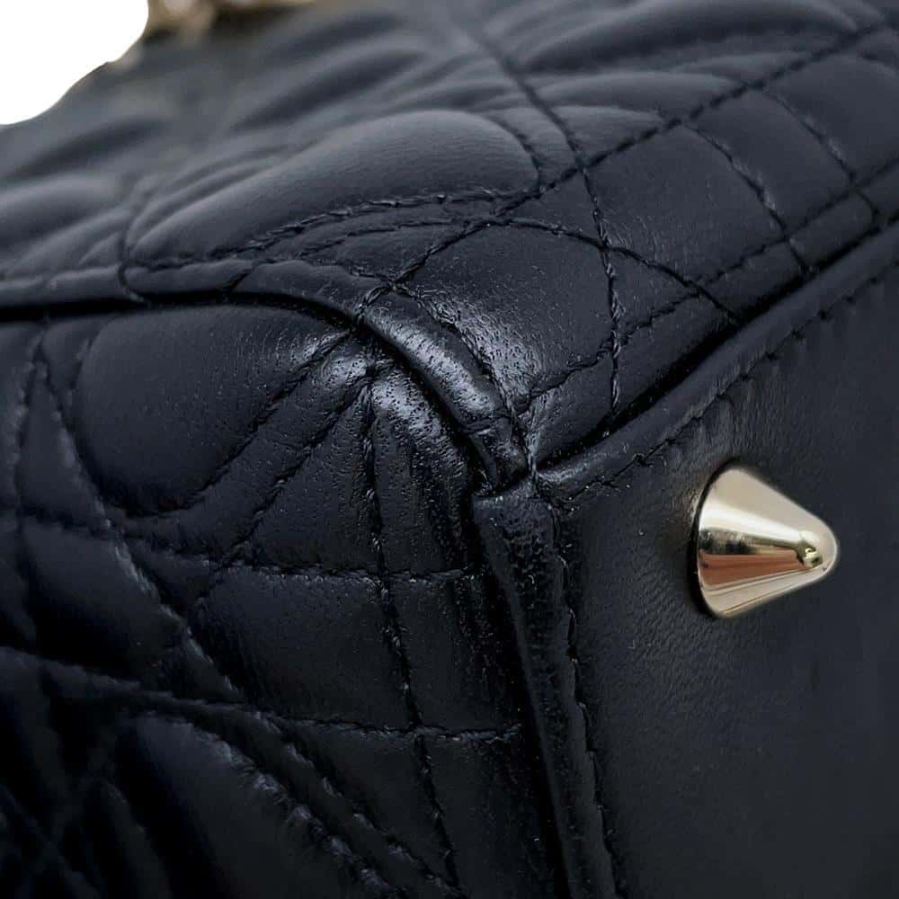 Dior MY ABCDIOR Lady Dior Cannage 2WAYBag BlackM0538ONGH Lambskin Size Small