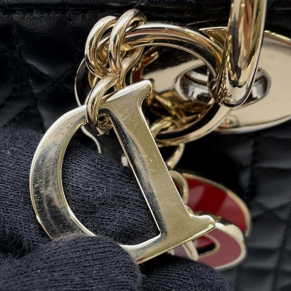 Dior MY ABCDIOR Lady Dior Cannage 2WAYBag BlackM0538ONGH Lambskin Size Small