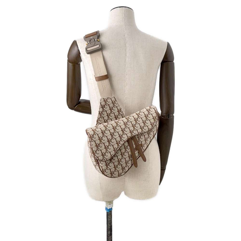 Dior Saddlebag CACTUS JACKCollaboration Beige/Brown 1ADPO093JOD Canvas Leather