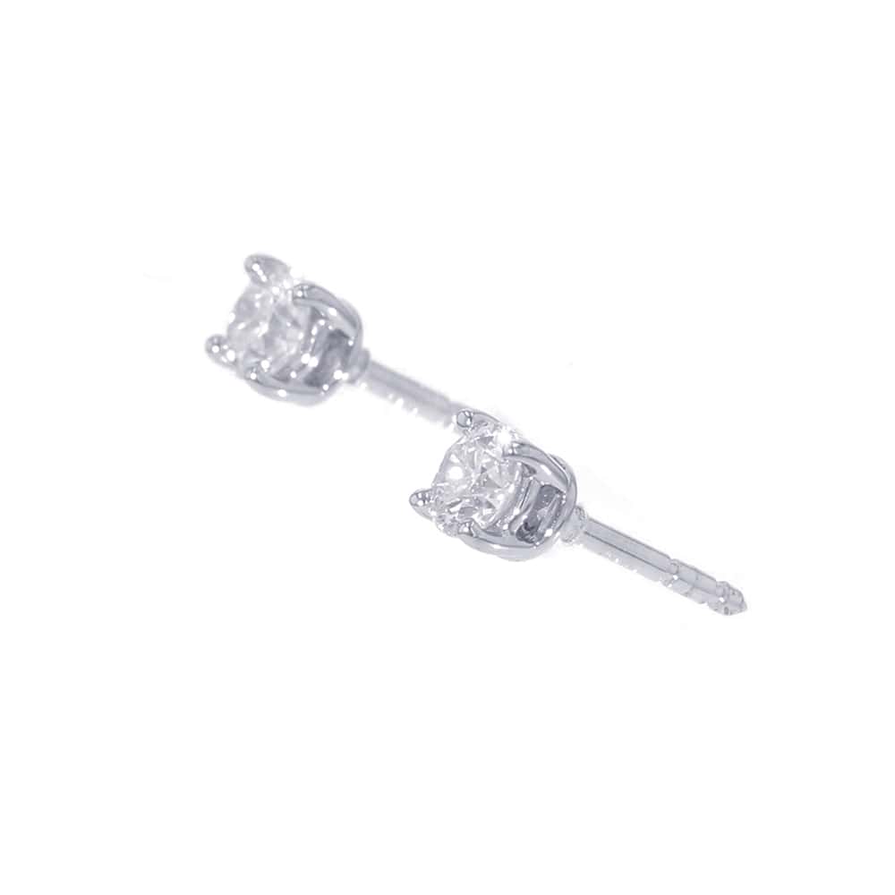 TIFFANY&Co. Solitaire Diamond Stud Earrings Pt950