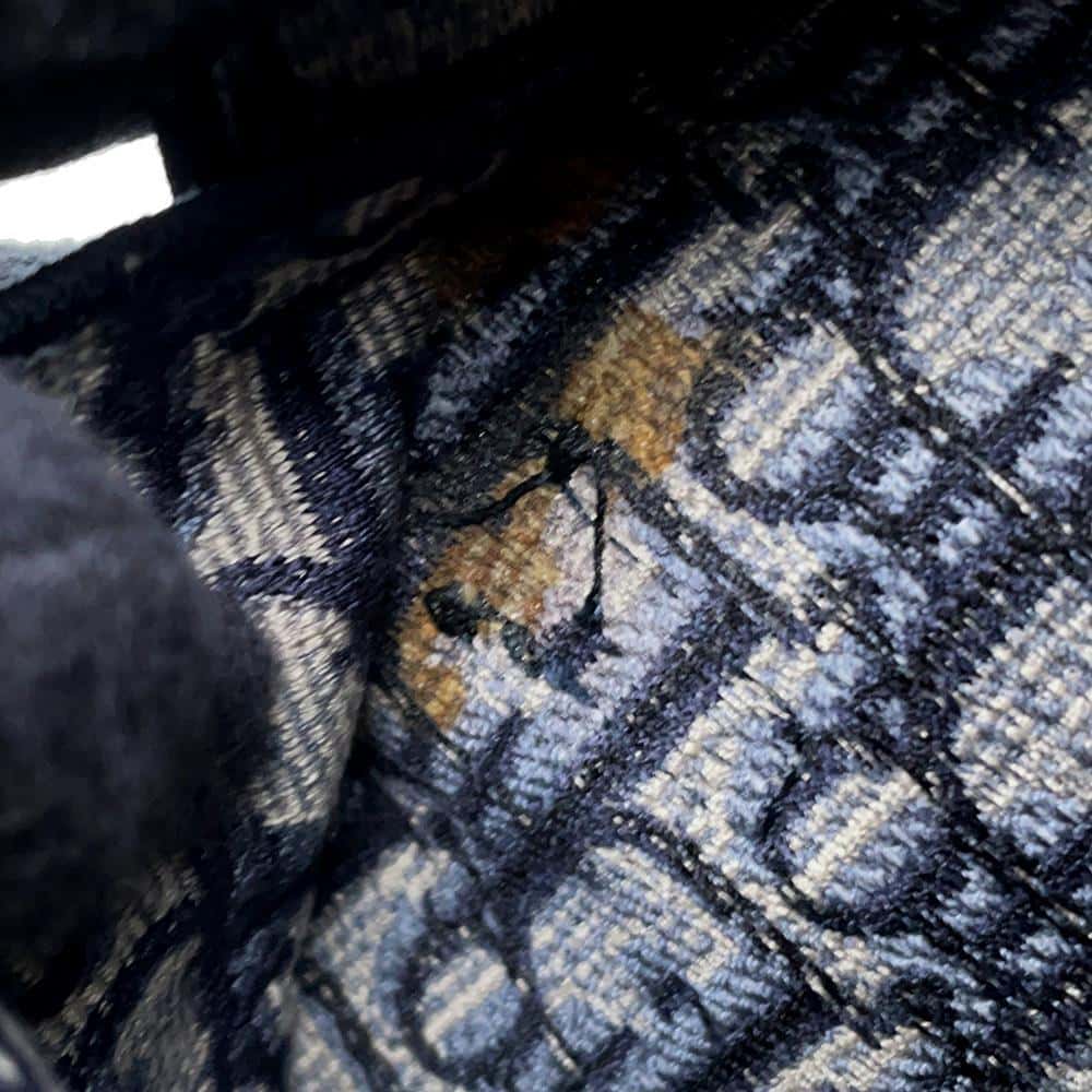 Dior Oblique Saddle Slim Pouch Navy S5647CRIW Canvas