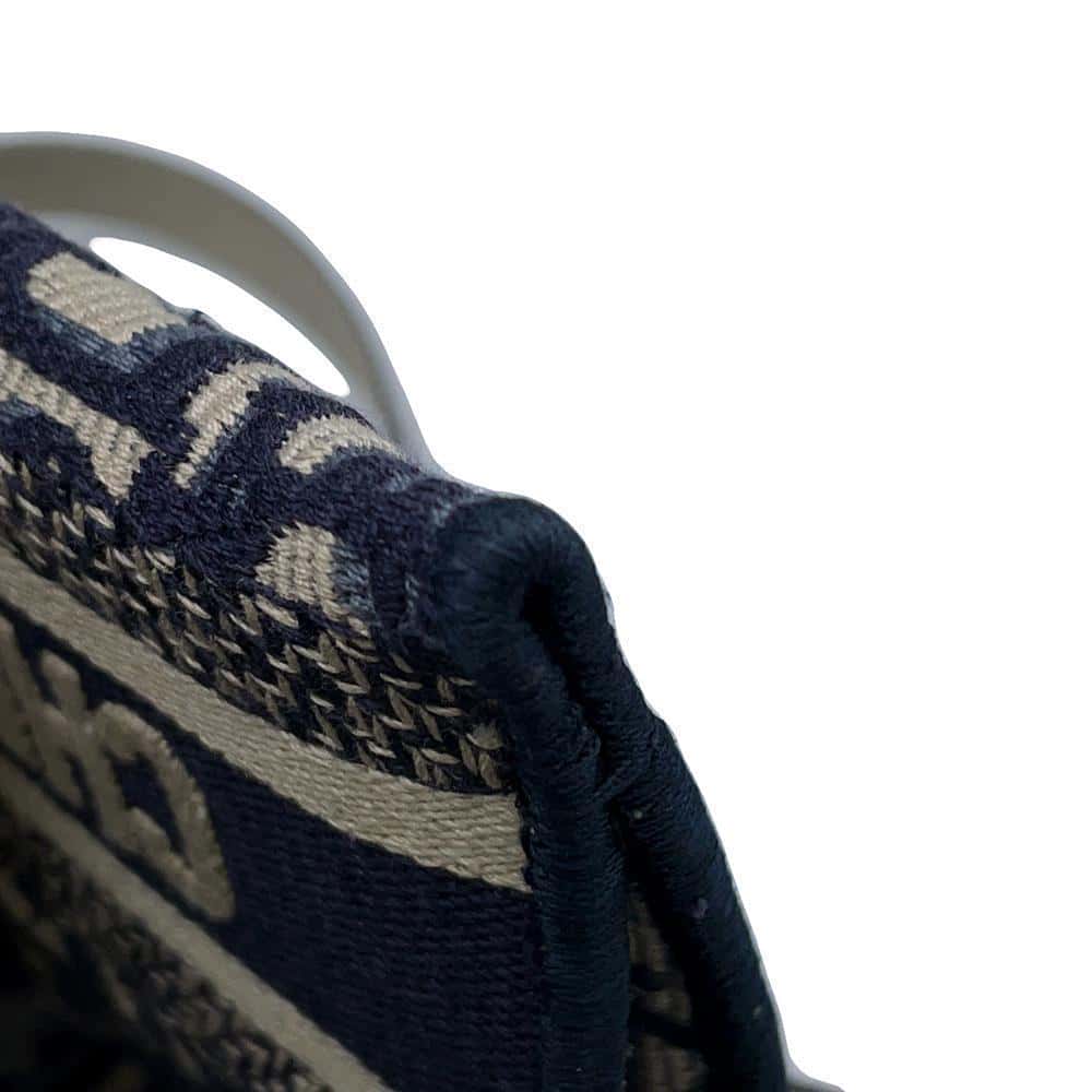 Dior Oblique Saddle Slim Pouch Navy S5647CRIW Canvas