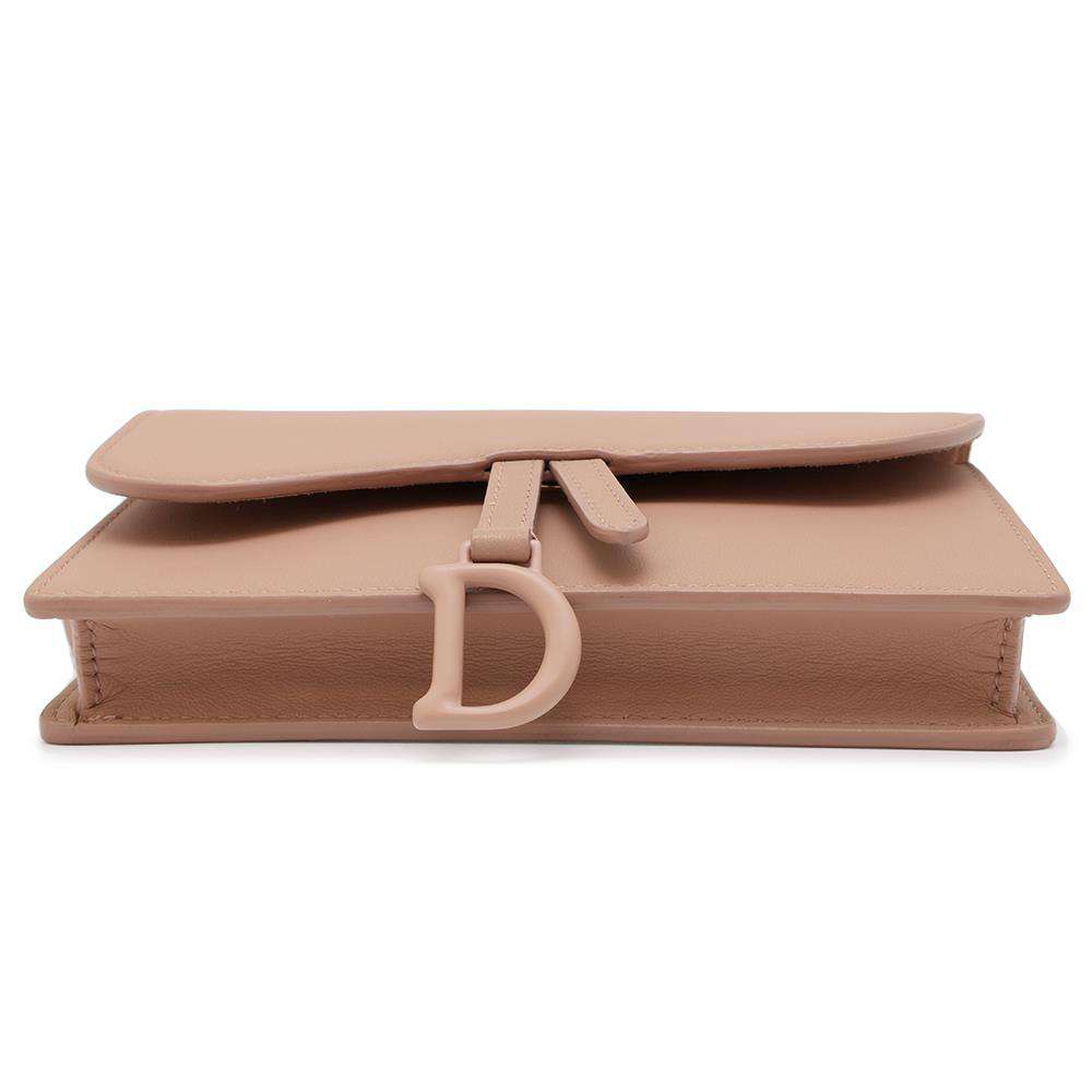 Dior Ultramatt Saddle Belt Pouch Pink Leather
