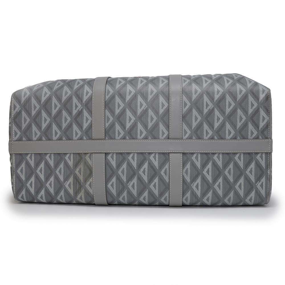 Dior Rango Travel Bag Gray PVC Leather Size 50