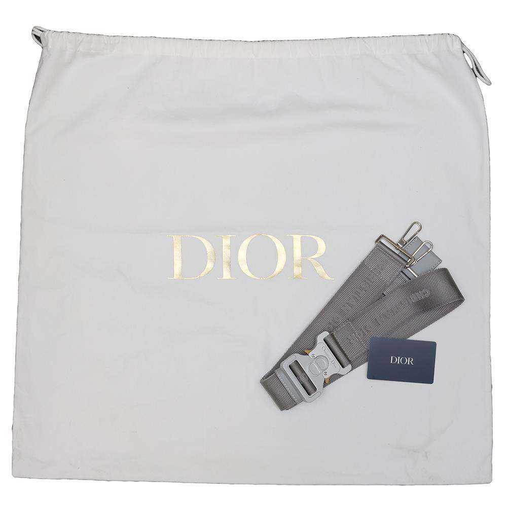 Dior Rango Travel Bag Gray PVC Leather Size 50