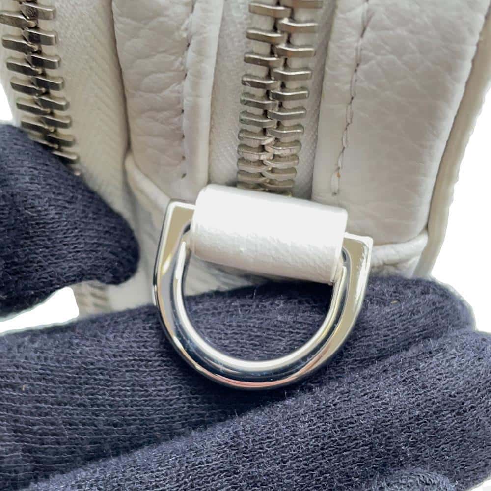 Dior Daniel Arsham Collaboration Newspaper Pochette Bag White Leather