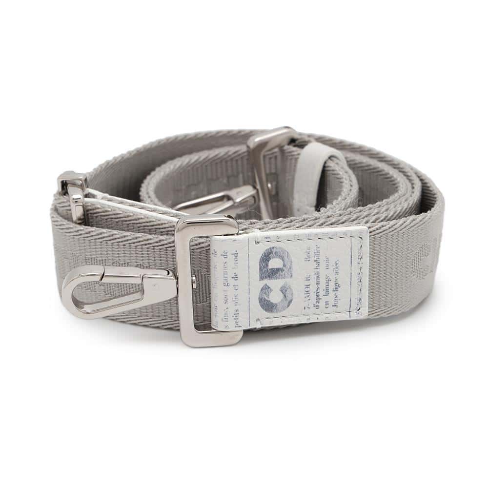 Dior Daniel Arsham Collaboration Newspaper Pochette Bag White Leather