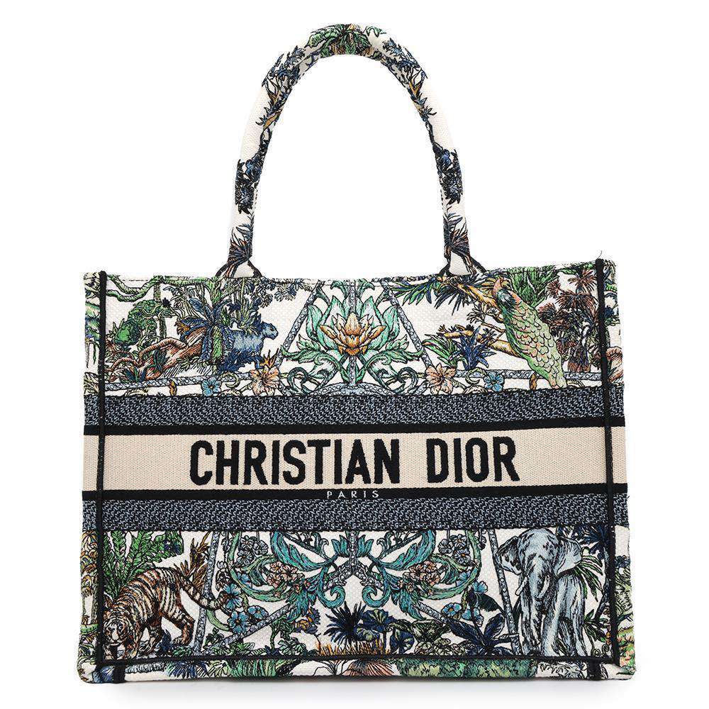 Dior Book Tote Etoile Duvoyage Green/Multicolor M1296ZEBN_M933 Canvas Size Medium