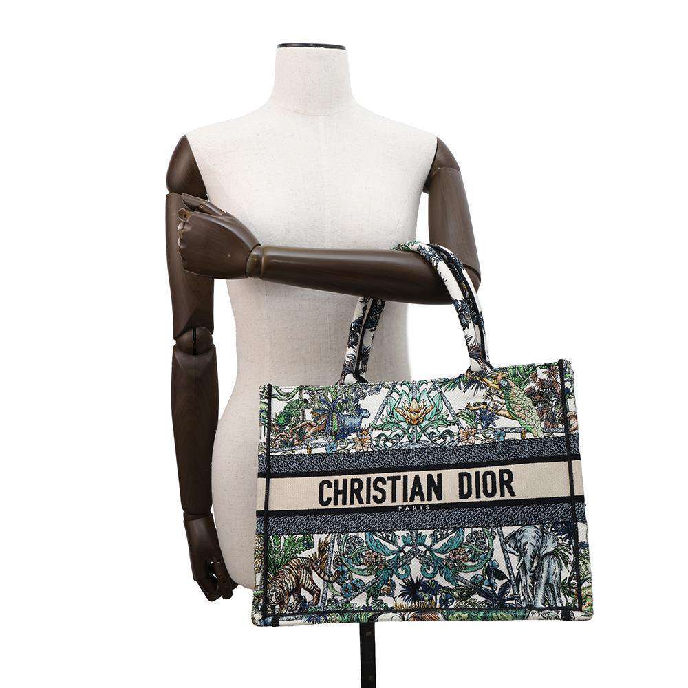 Dior Book Tote Etoile Duvoyage Green/Multicolor M1296ZEBN_M933 Canvas Size Medium