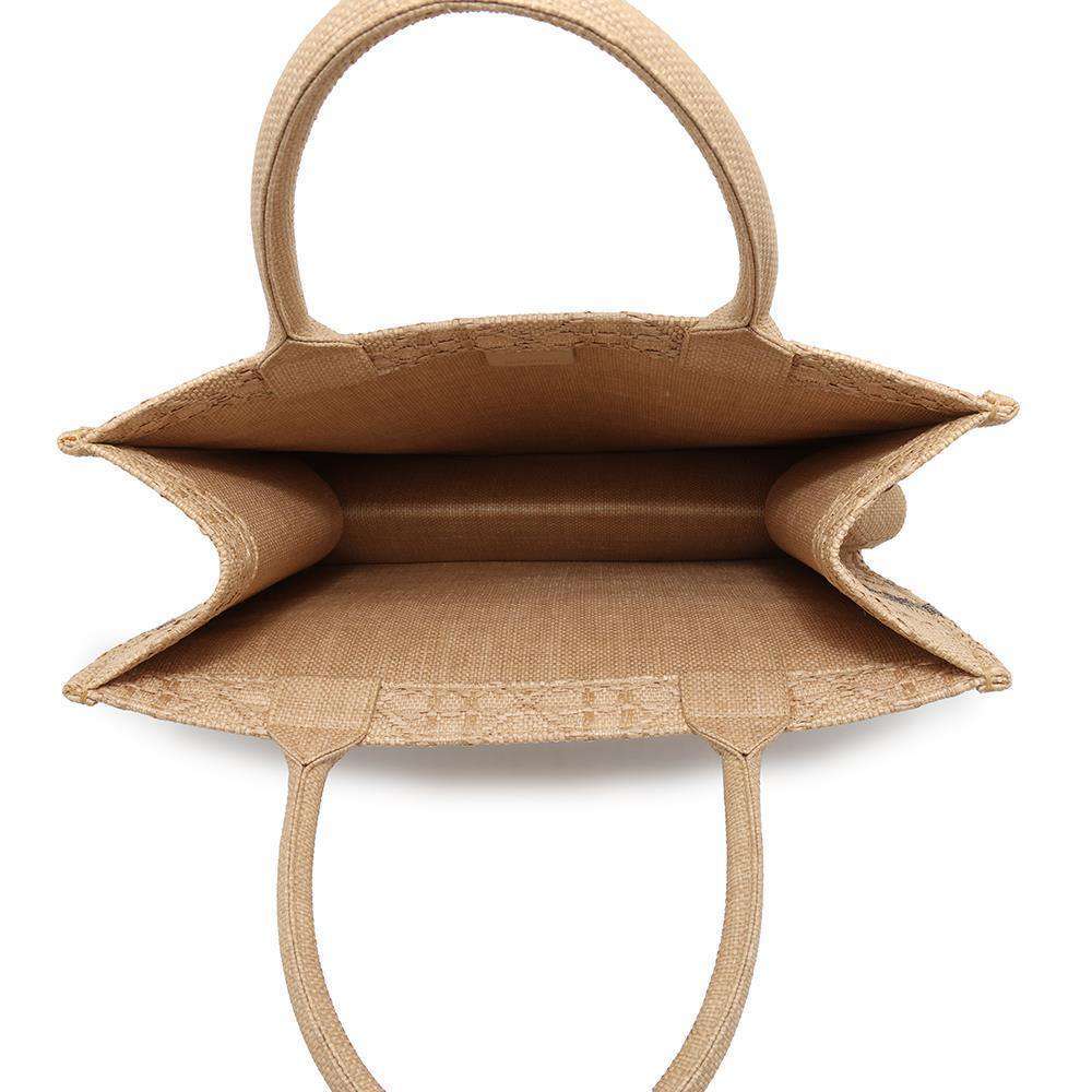 Dior Book tote Beige M1296ZSQD_M925 Raffia Size Medium