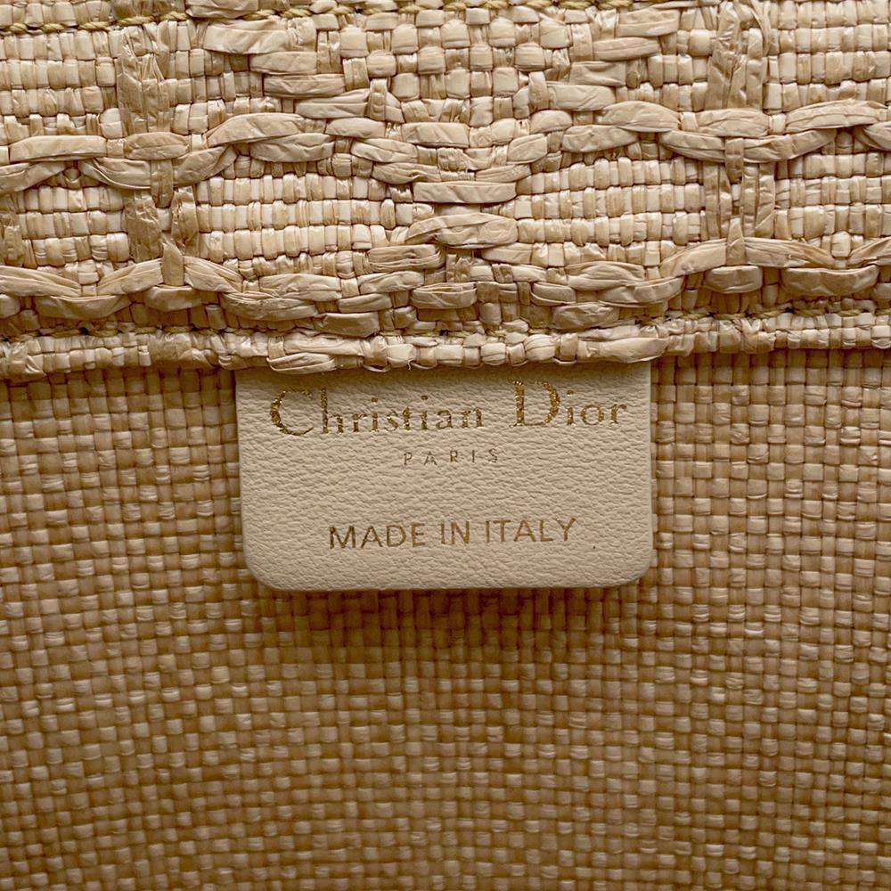 Dior Book tote Beige M1296ZSQD_M925 Raffia Size Medium