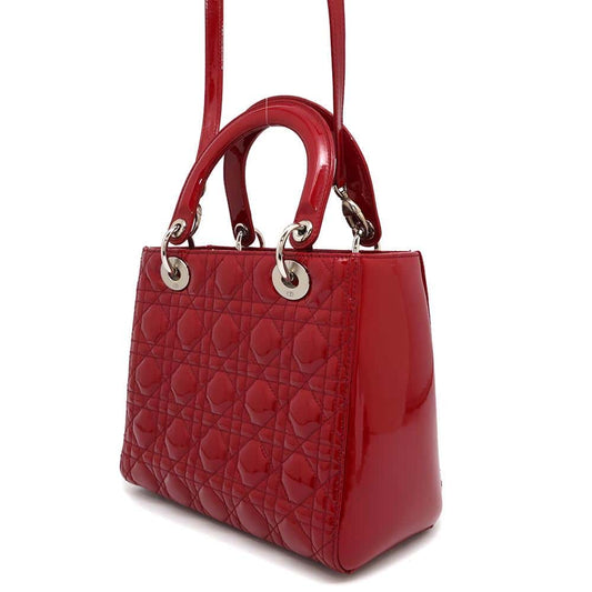Dior Lady Dior RedCAL44551 Patent Leather