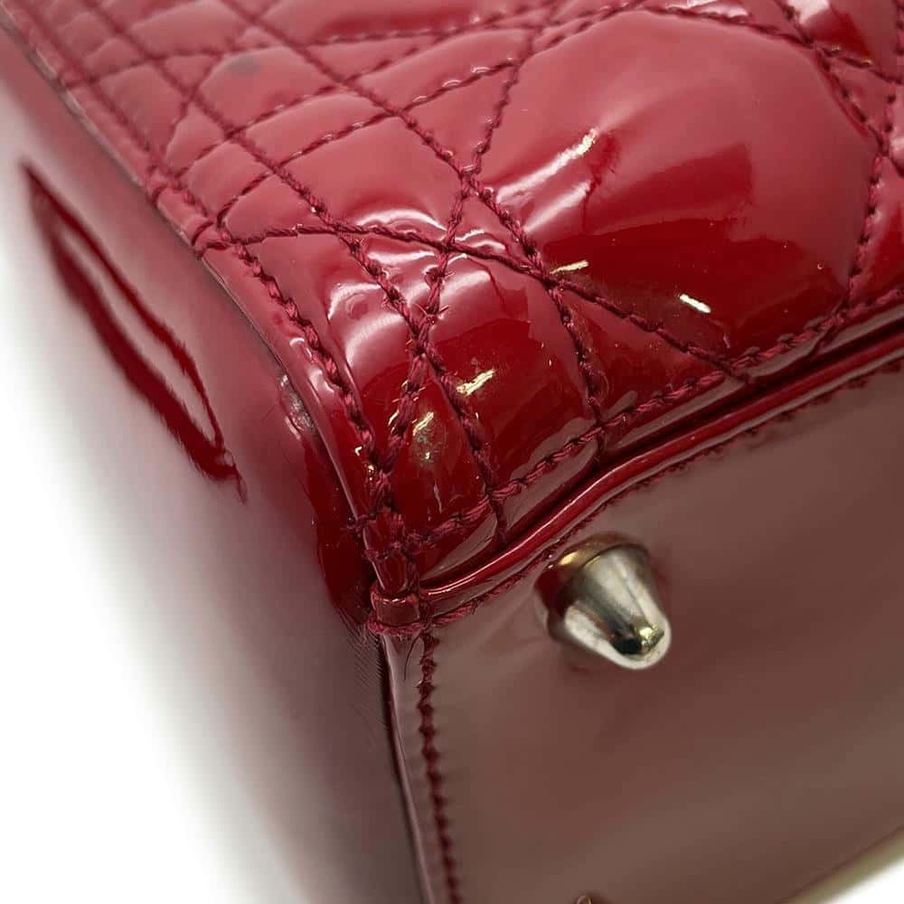 Dior Lady Dior RedCAL44551 Patent Leather