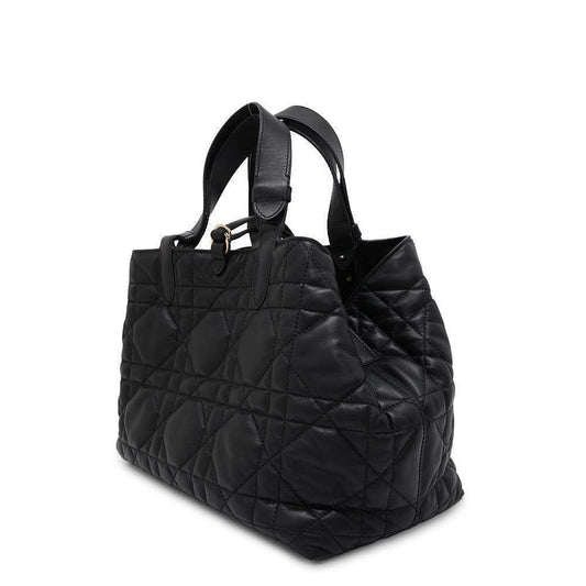 Dior To Jules Macrocannage Black M2821OSHJ Calf Leather Size Medium