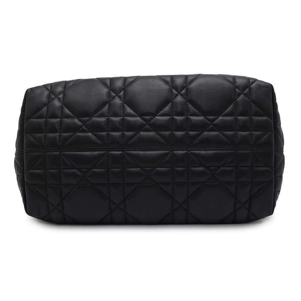 Dior To Jules Macrocannage Black M2821OSHJ Calf Leather Size Medium