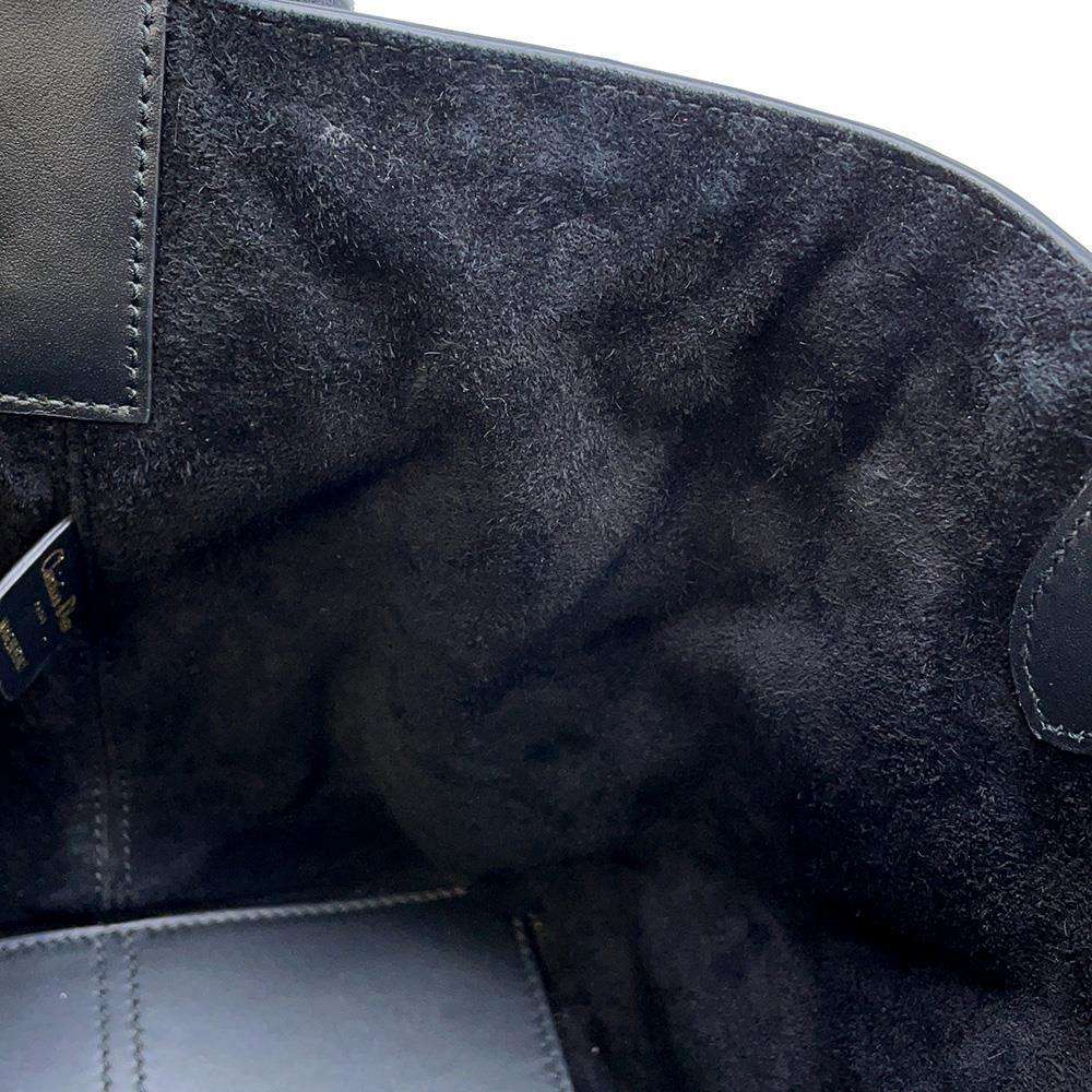 Dior To Jules Macrocannage Black M2821OSHJ Calf Leather Size Medium