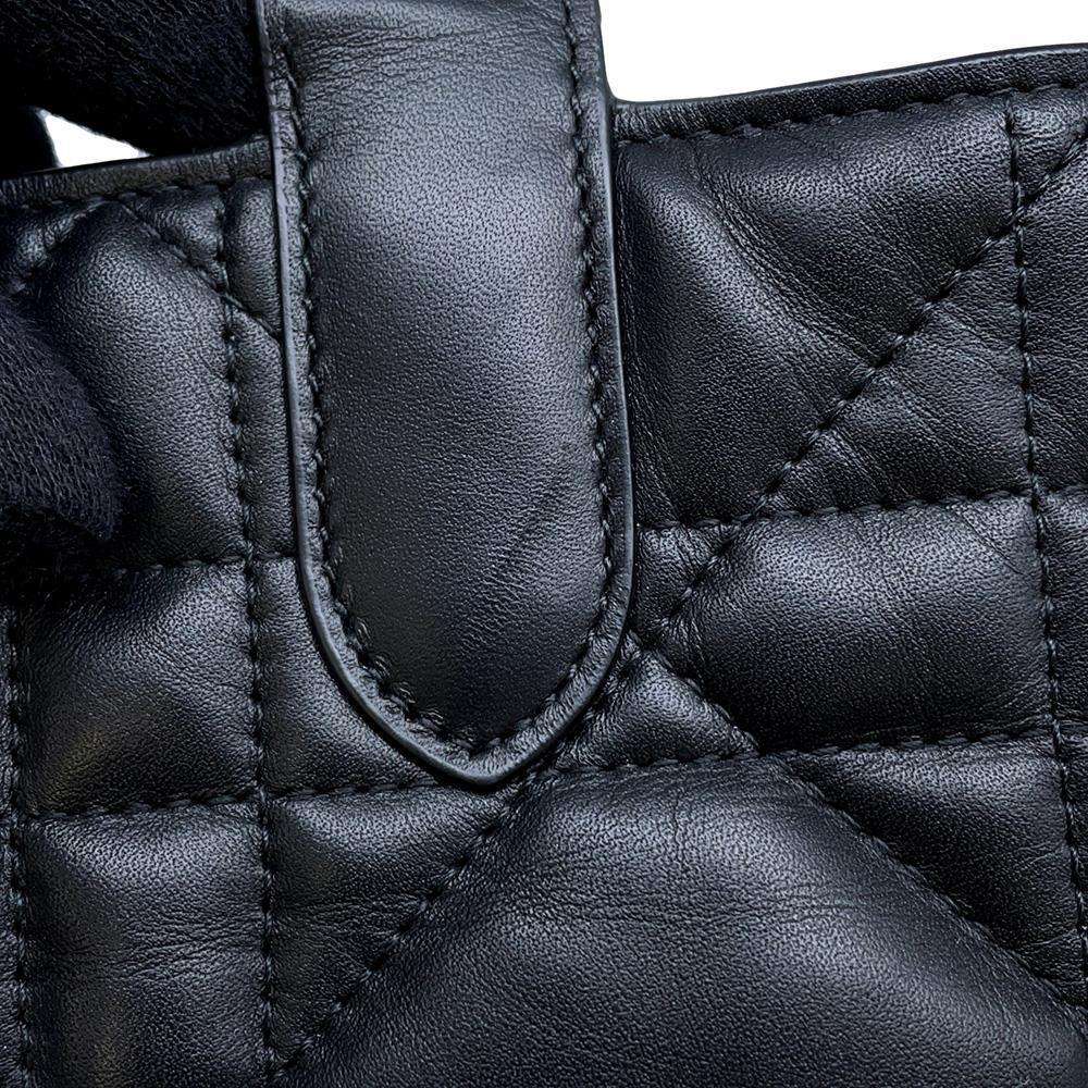 Dior To Jules Macrocannage Black M2821OSHJ Calf Leather Size Medium