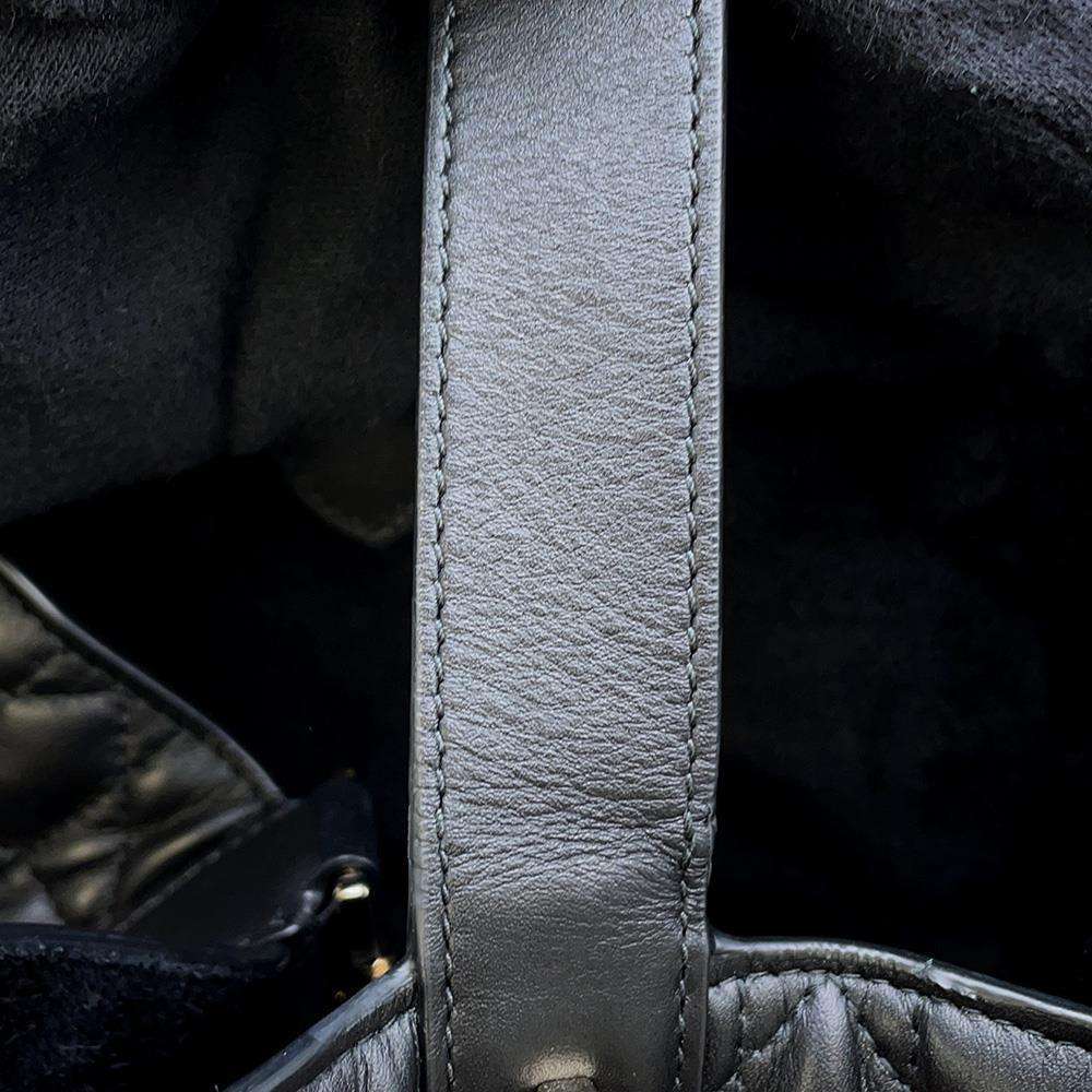 Dior To Jules Macrocannage Black M2821OSHJ Calf Leather Size Medium