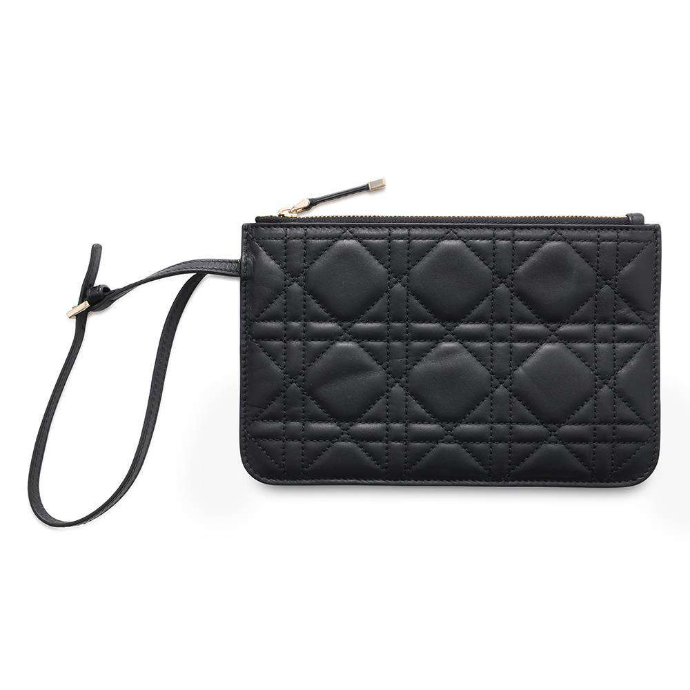 Dior To Jules Macrocannage Black M2821OSHJ Calf Leather Size Medium