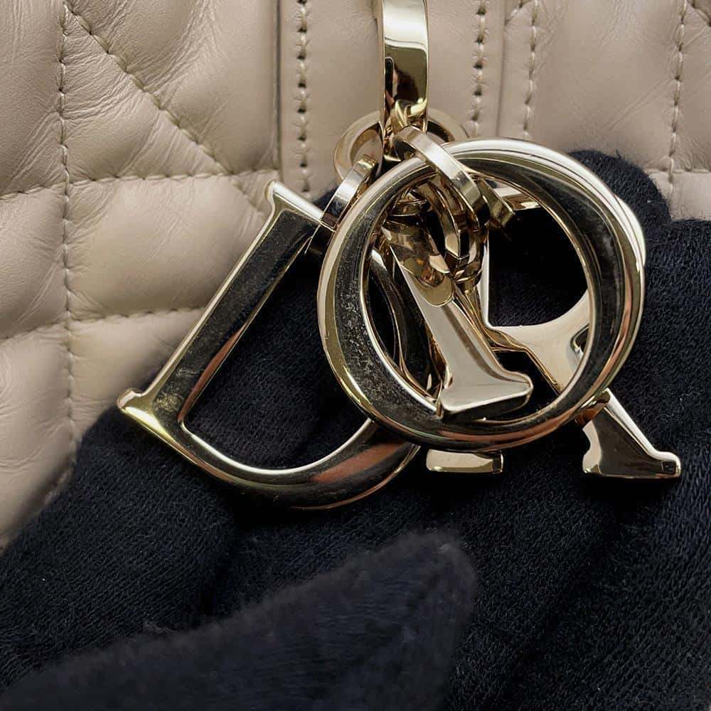 Dior To Jules Beige M2821OSHJ Calf Leather Size Medium