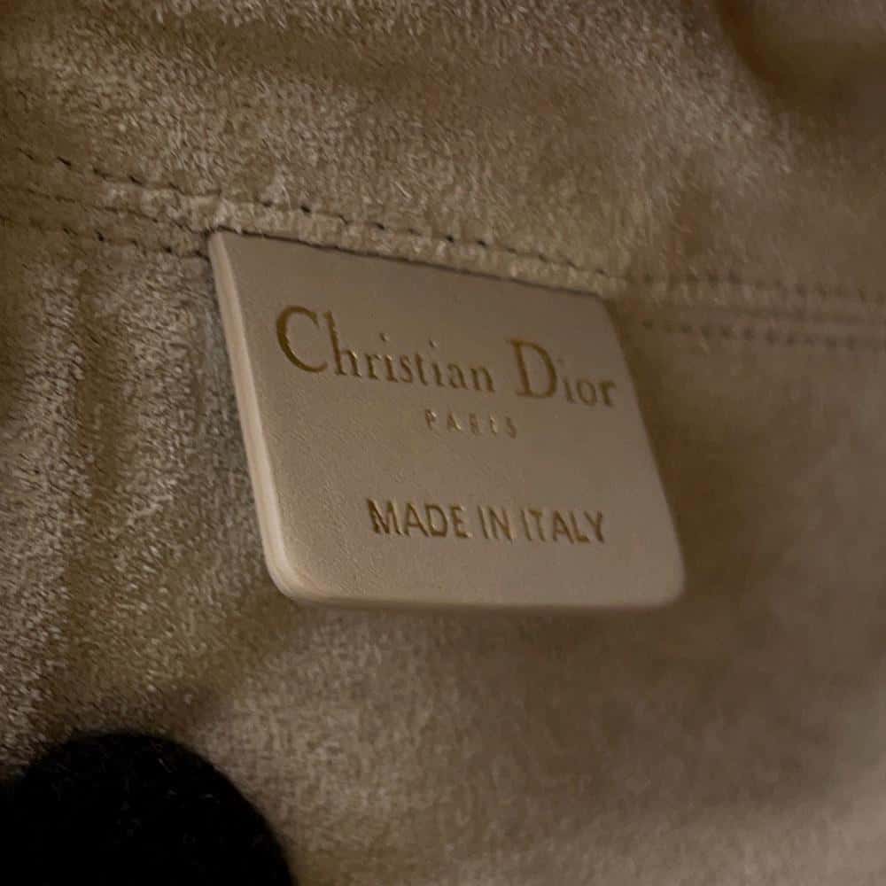 Dior To Jules Beige M2821OSHJ Calf Leather Size Medium