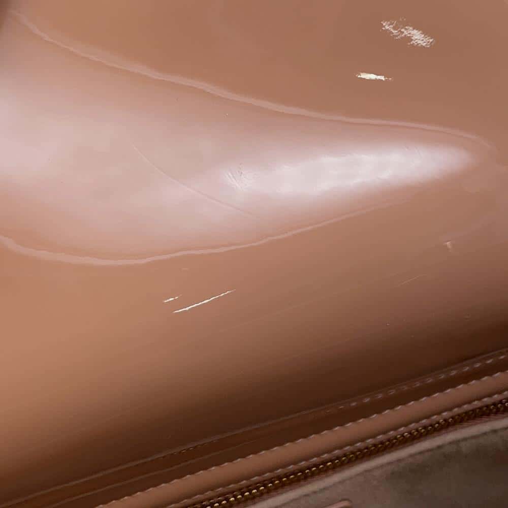 Dior Lady Dior 2WAY Handbag Pink M0565OWCB Patent Leather Size Medium