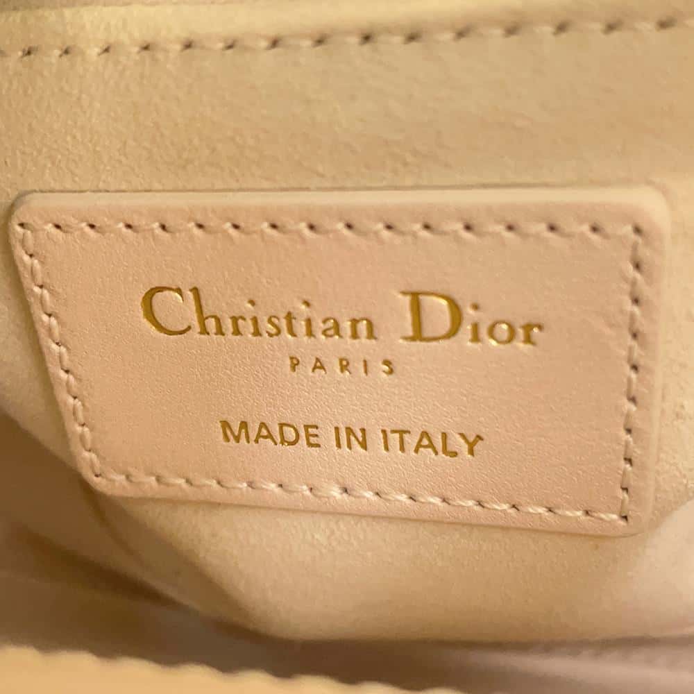 Dior Lady Dior Bag ?Mini QuartzPink/Pastel Yellow M0505ONJC_M912 Lambskin Size Mini