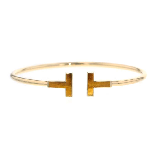 TIFFANY&Co. T-wire Bracelet Size Medium 18K Yellow Gold