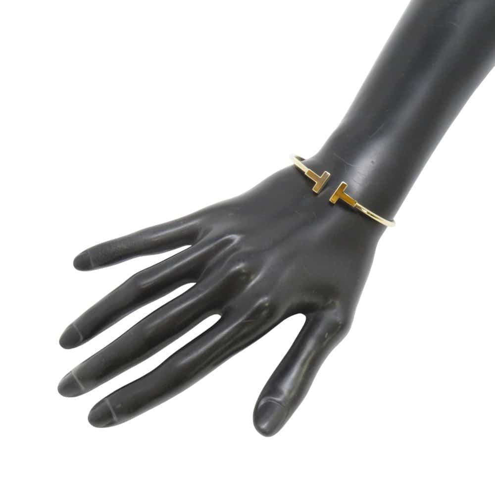 TIFFANY&Co. T-wire Bracelet Size Medium 18K Yellow Gold