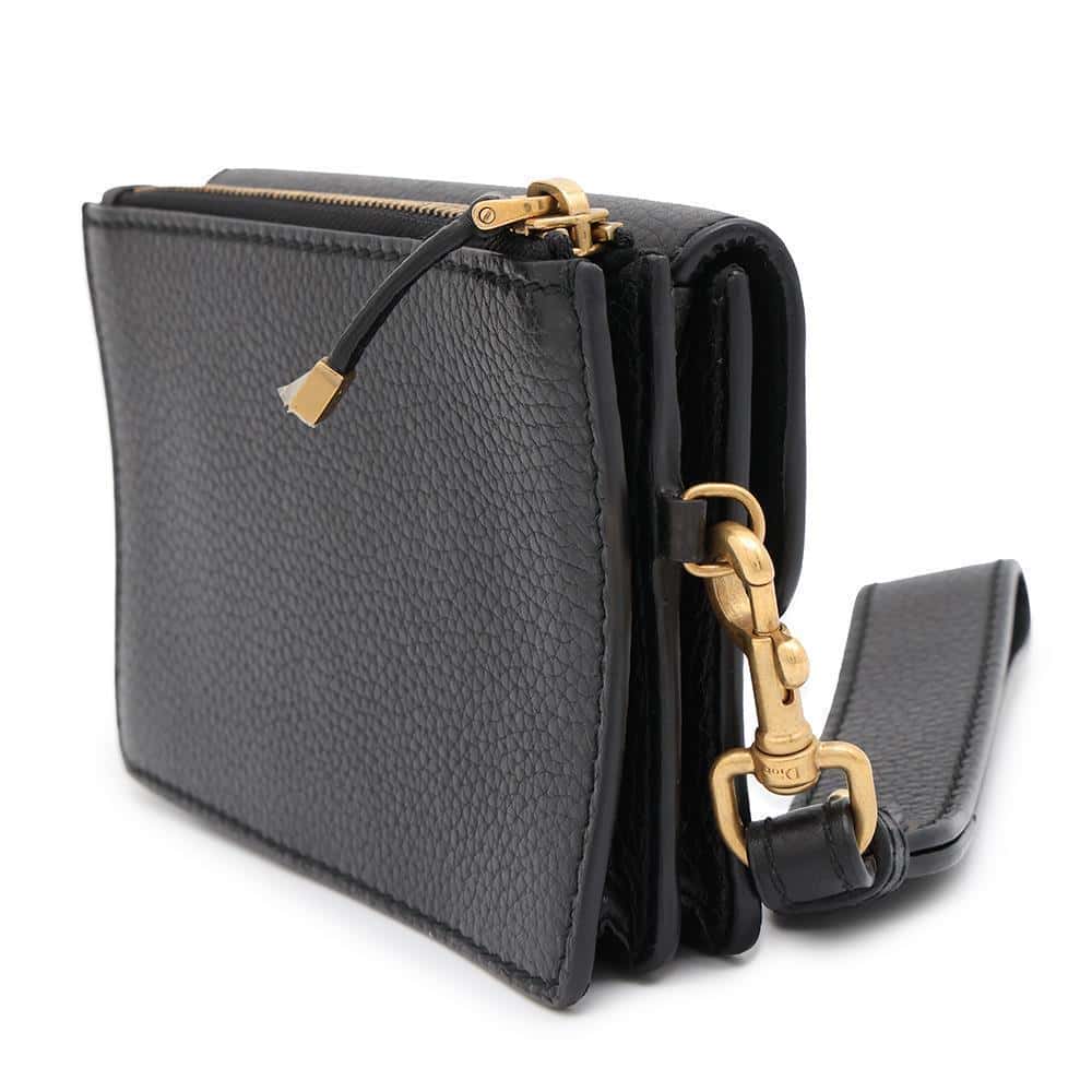 Dior Addict ClutchPouch Black Leather