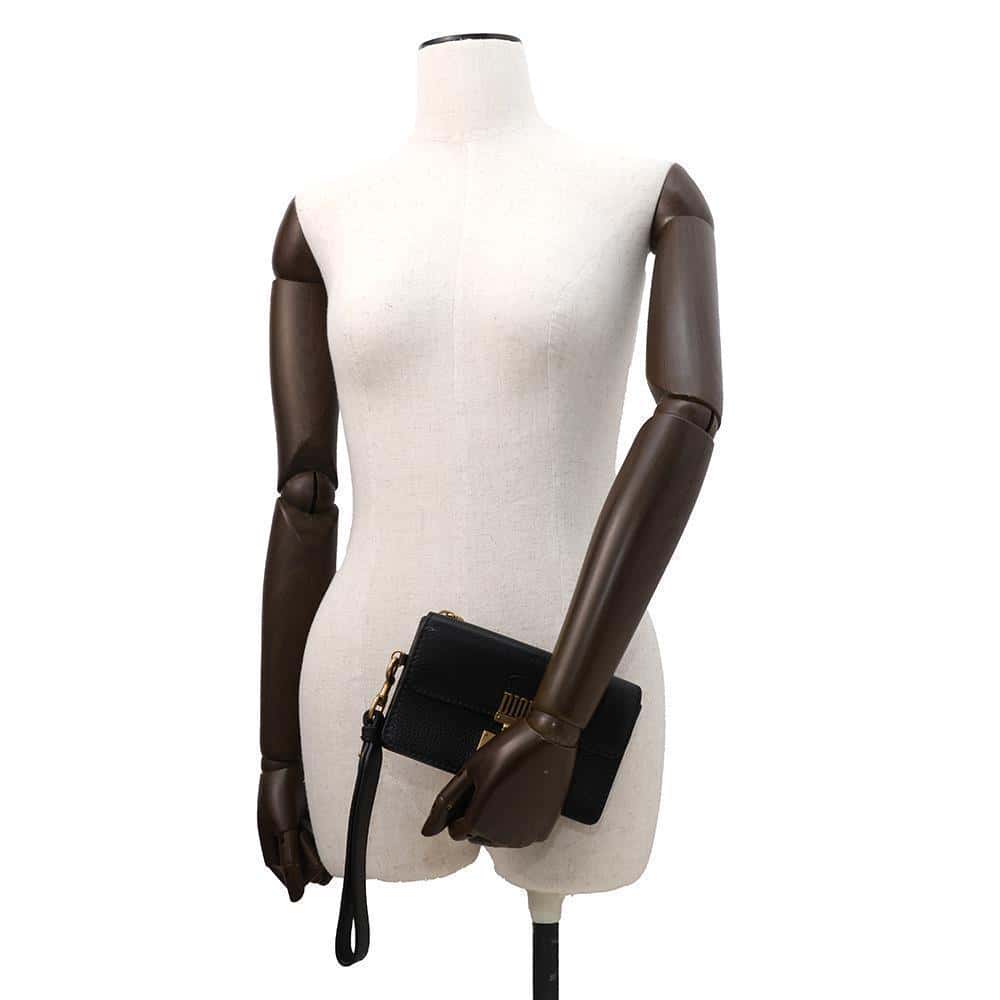 Dior Addict ClutchPouch Black Leather