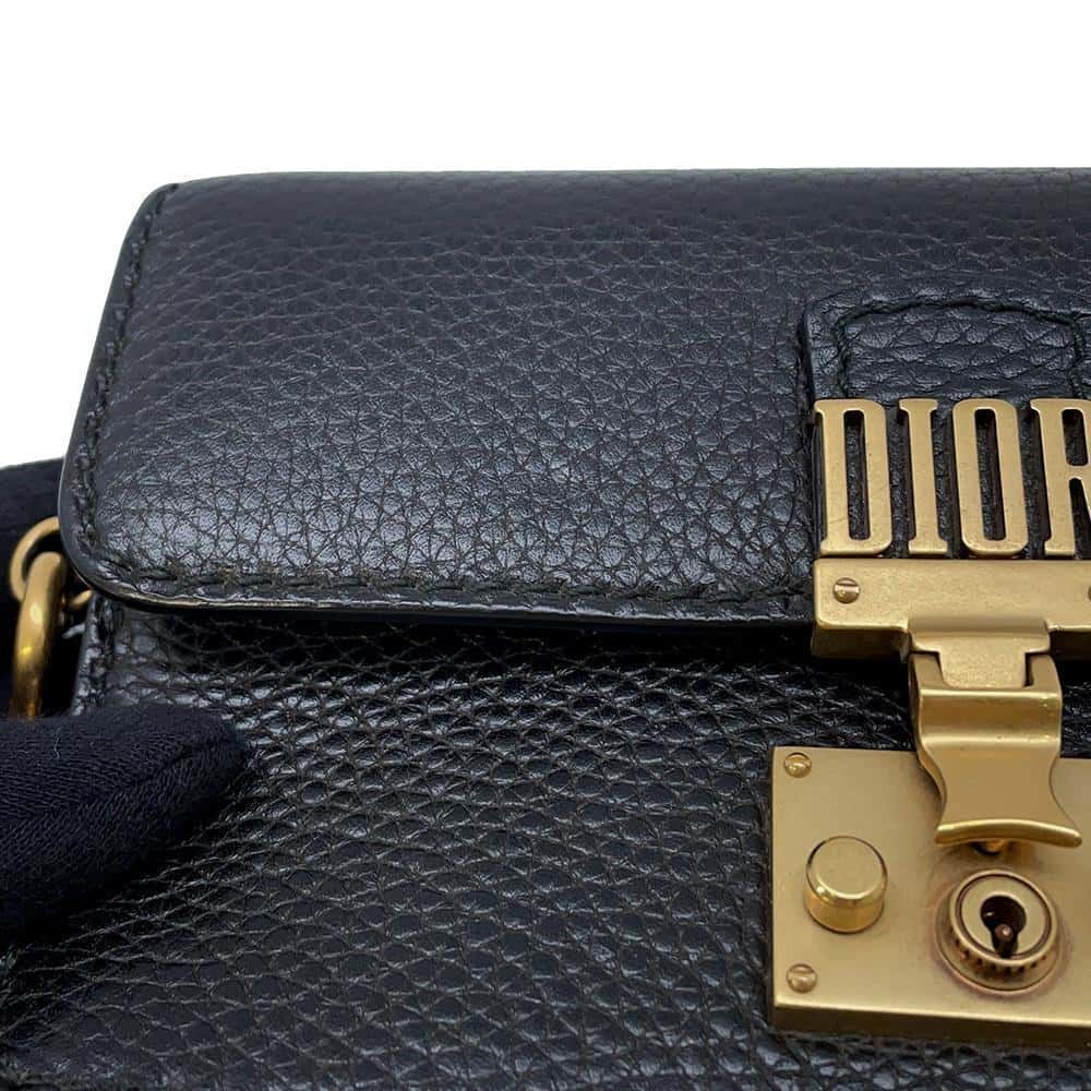 Dior Addict ClutchPouch Black Leather