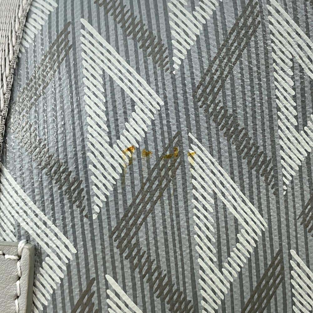 Dior Hit the Road CD Diamond Backpack Gray 1ESBA163CDP PVC Calf Leather Size Large