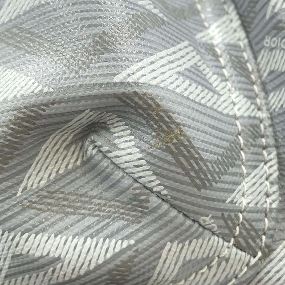 Dior Hit the Road CD Diamond Backpack Gray 1ESBA163CDP PVC Calf Leather Size Large