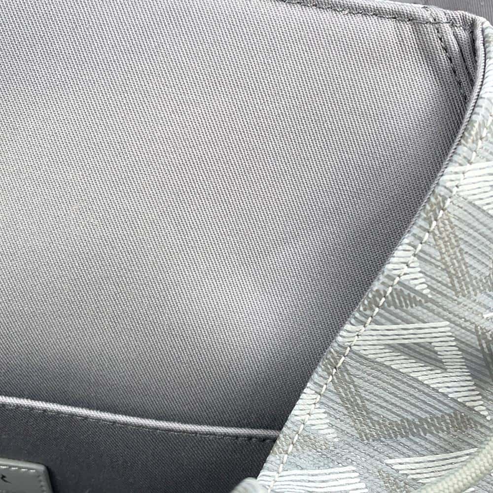 Dior Hit the Road CD Diamond Backpack Gray 1ESBA163CDP PVC Calf Leather Size Large