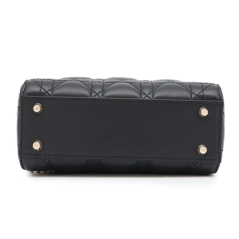 Dior Lady Dior BlackM0505ONGE_M900 Lambskin Size Mini