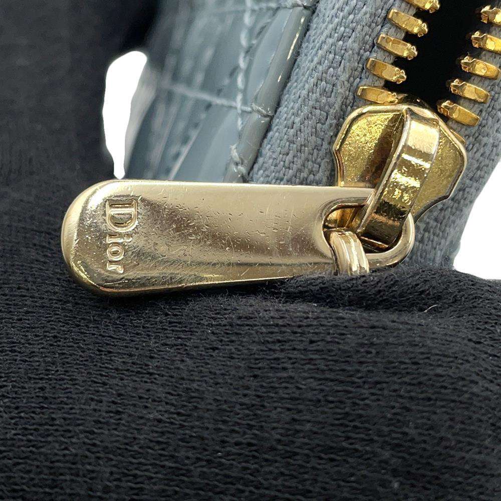 Dior cannage phone holder Light BlueS0872OVRB Patent Leather