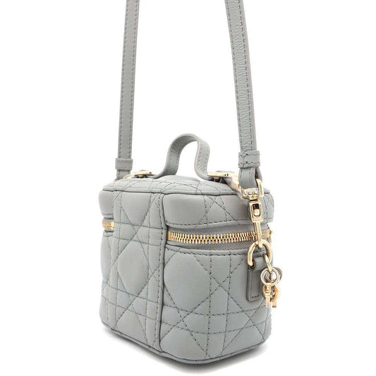 Dior Cannage Micro Vanity Bag CloudBlue S0918ONMJ Lambskin