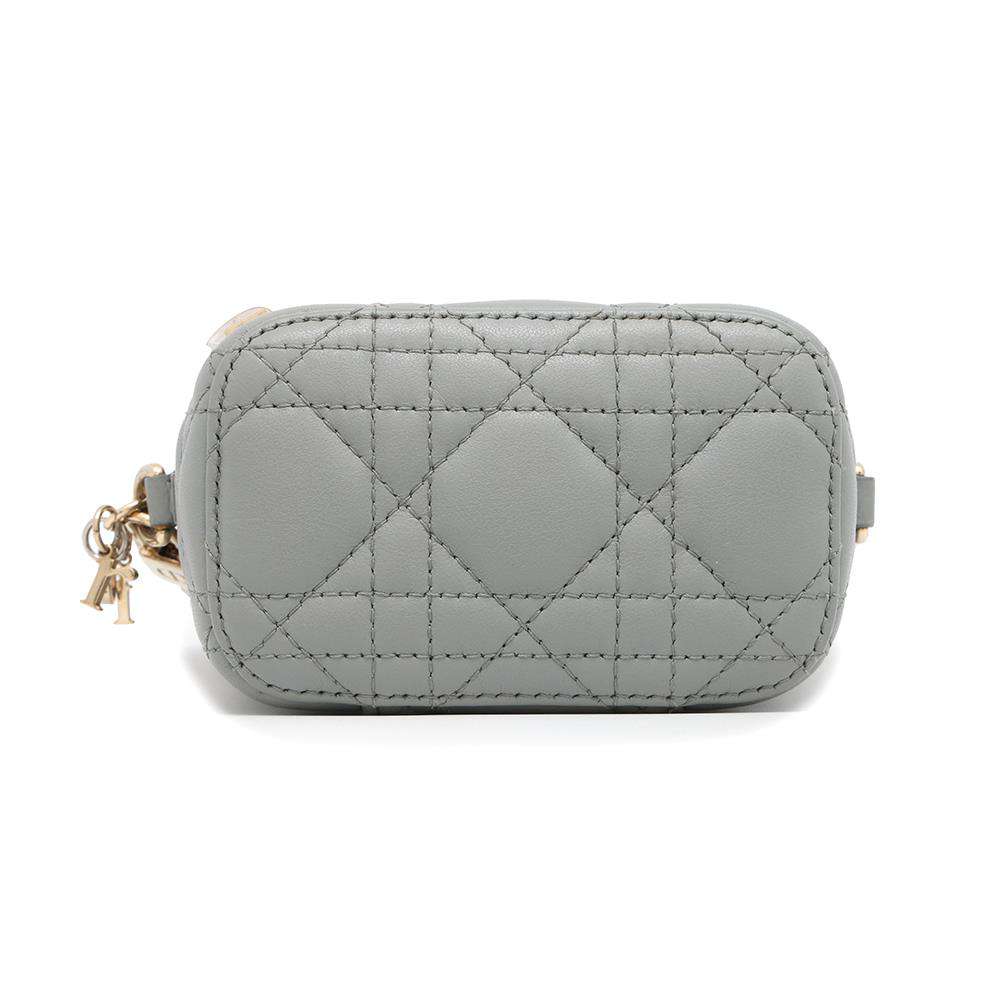 Dior Cannage Micro Vanity Bag CloudBlue S0918ONMJ Lambskin