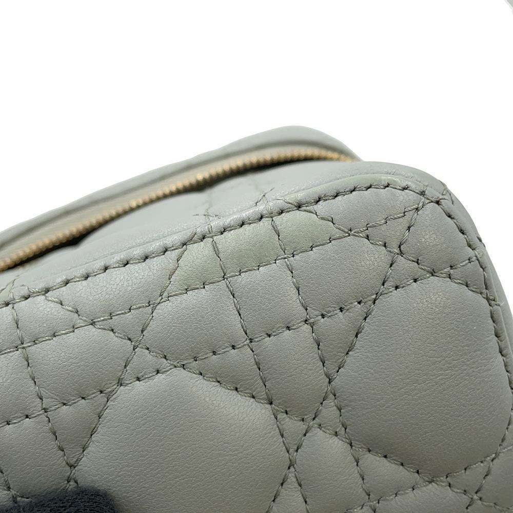 Dior Cannage Micro Vanity Bag CloudBlue S0918ONMJ Lambskin