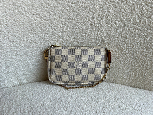 Louis Vuitton Damier Azur Mini Pochette Accessoires (RRP £530)