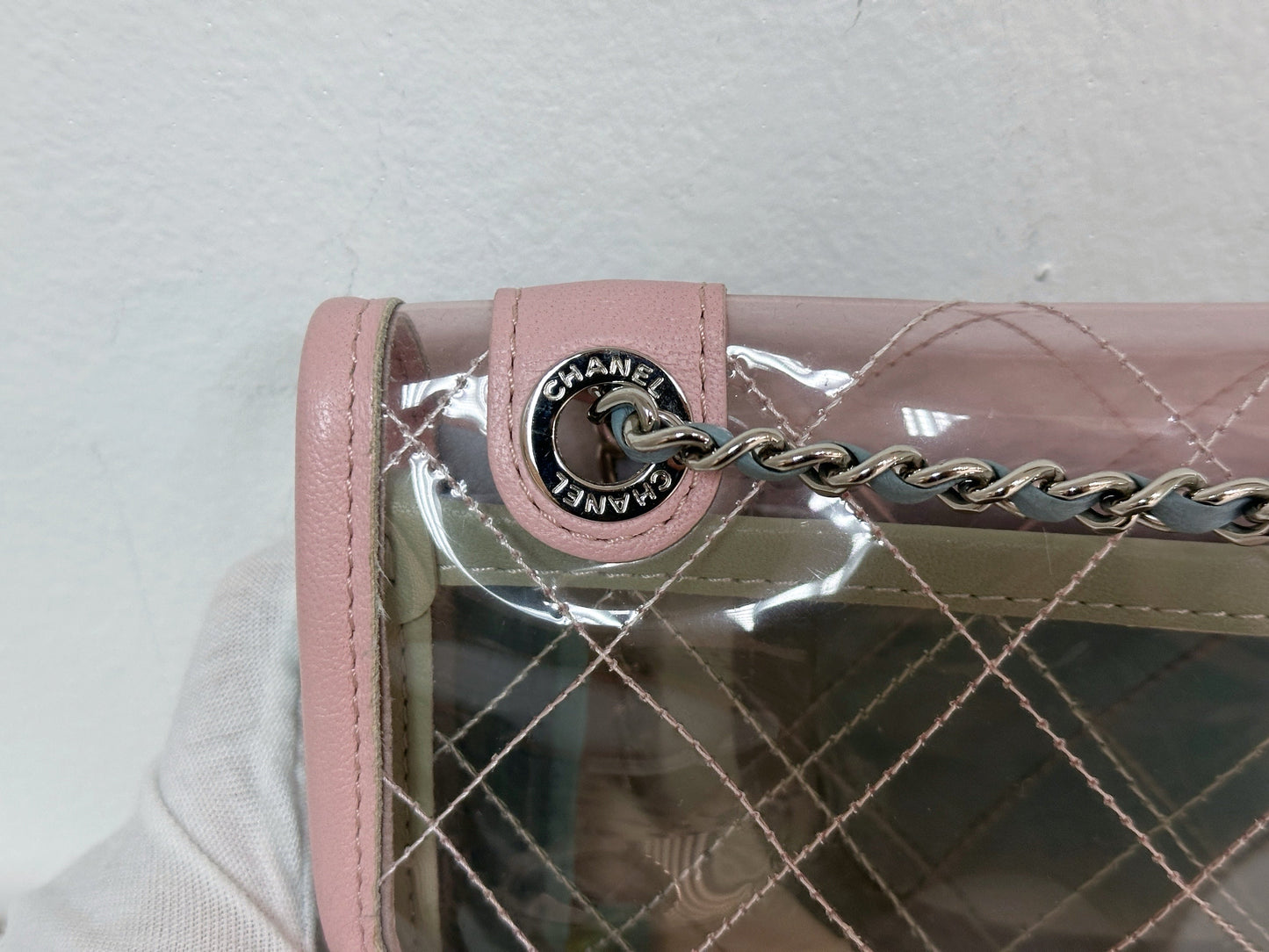 Chanel Coco Splash PVC Mini Flap Bag Pink/Blue/Green 2576 holo