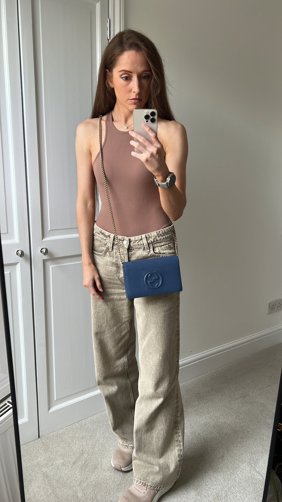 Gucci Blue Soho Chain Wallet