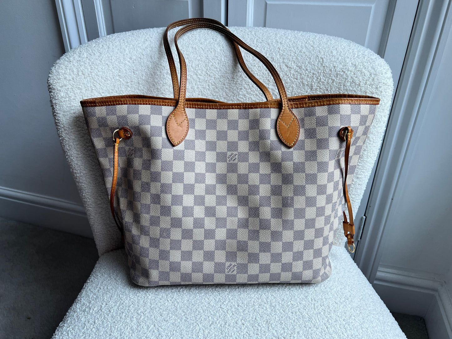 Louis Vuitton Neverfull MM Monogram Damier Azur (RRP £1,450)