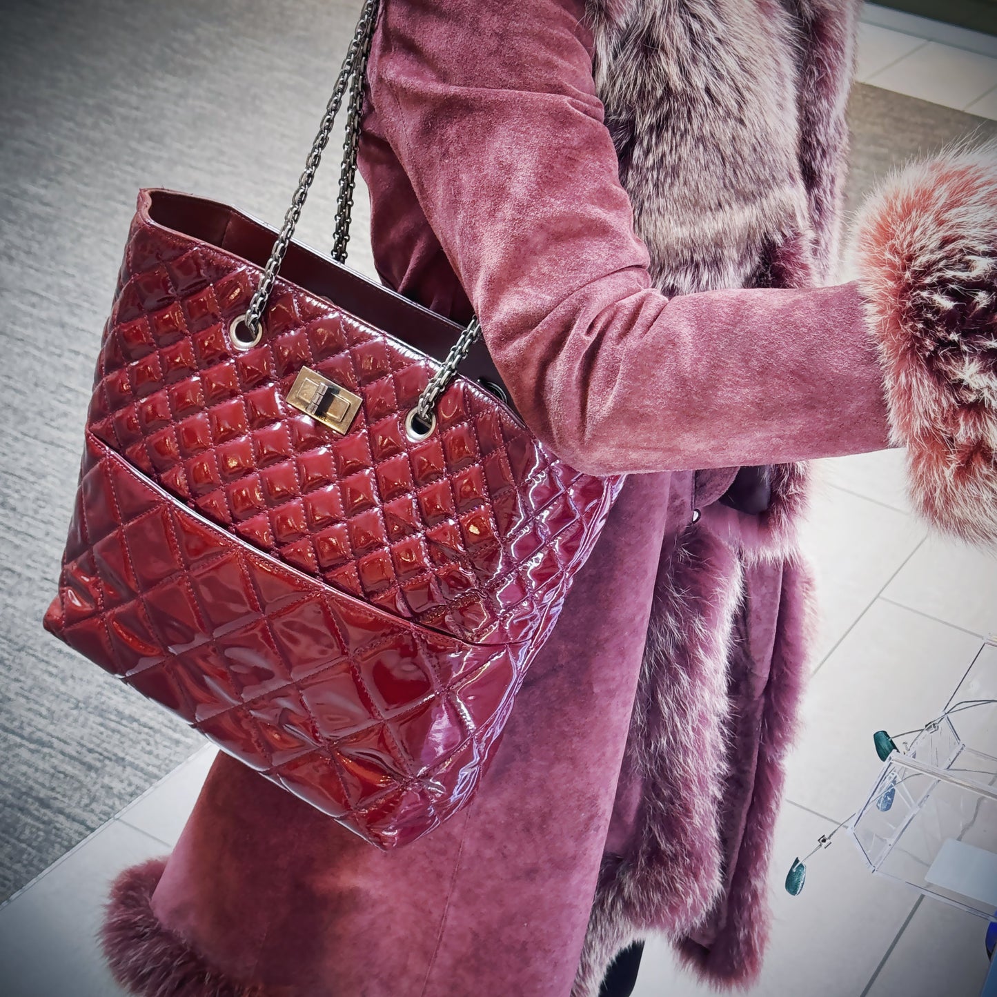Chanel Red Reissue 2.55 In The Business Tote TWS