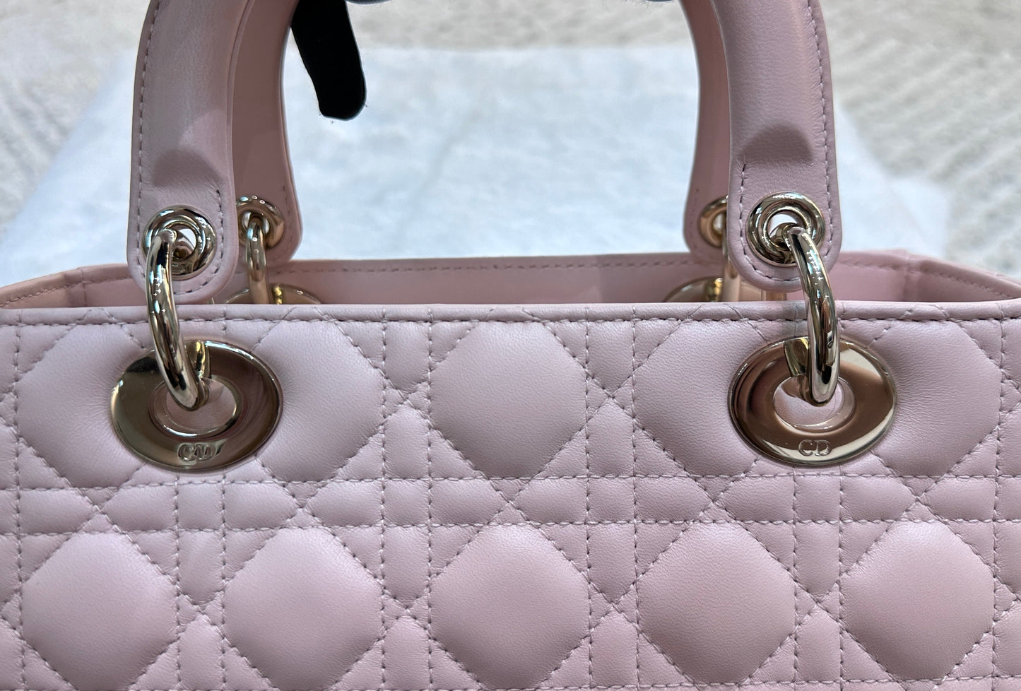 My Lady Medium Lady Dior Bag Pink Cannage Lambskin Flap Bag