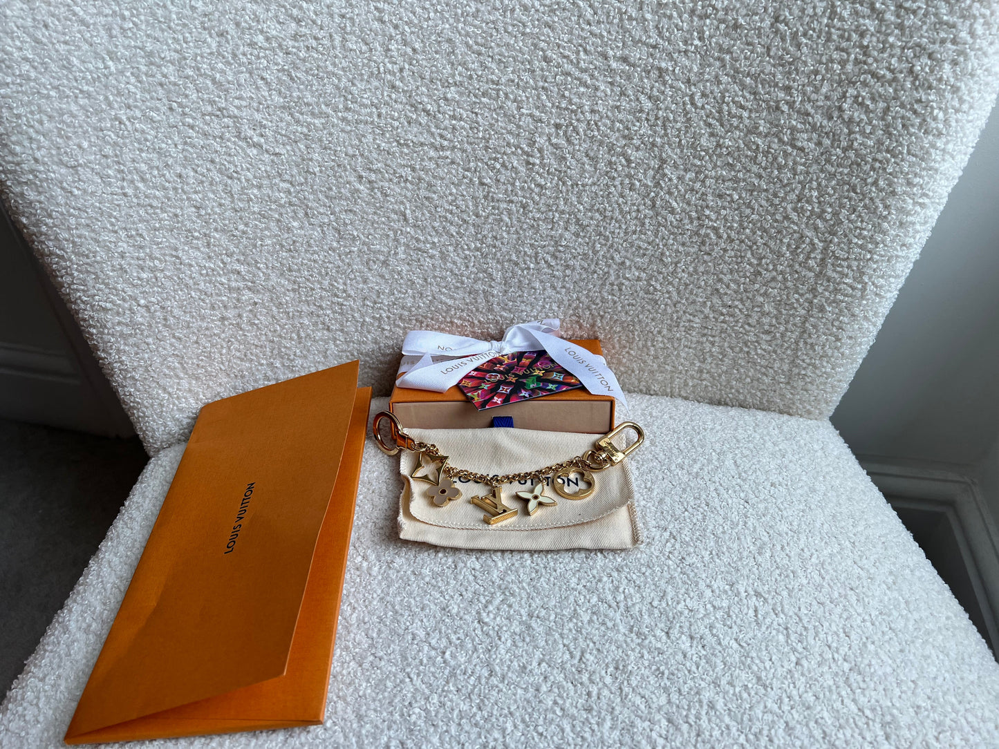 Louis Vuitton Fleur de Monogram Chain Bag Charm (RRP £450)