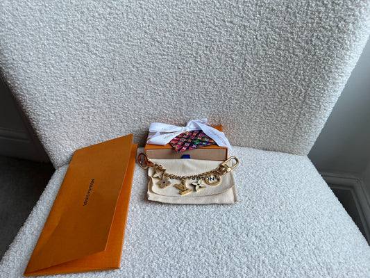 Louis Vuitton Fleur de Monogram Chain Bag Charm (RRP £450)