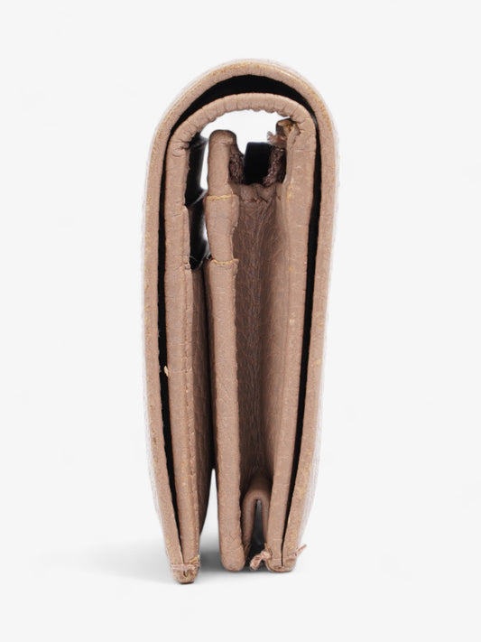 Gucci GG Marmont Wallet Beige Leather